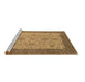 Sideview of Machine Washable Oriental Brown Traditional Rug, wshurb1327brn