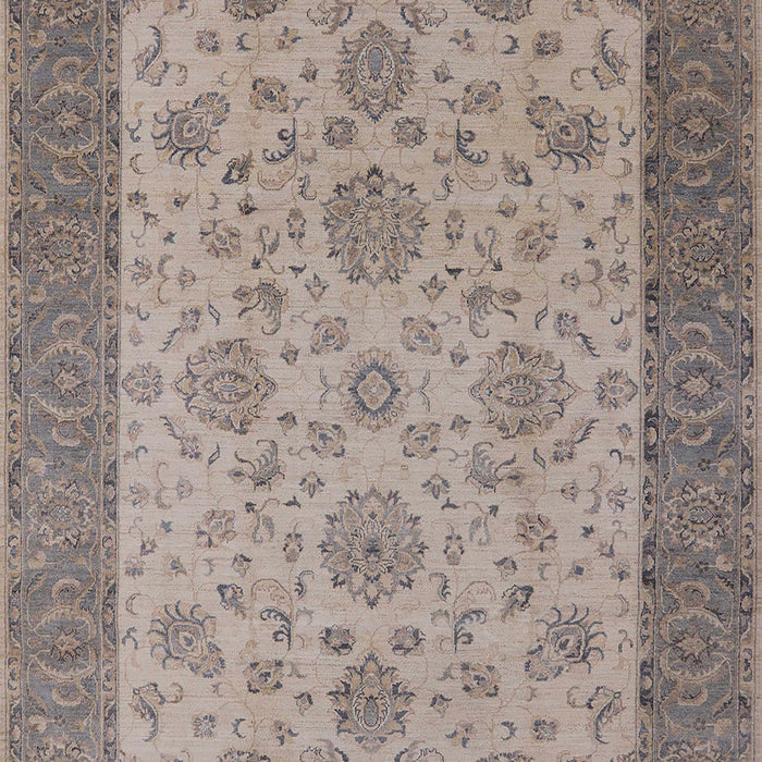 Mid-Century Modern Sandstone Brown Oriental Rug, urb1327