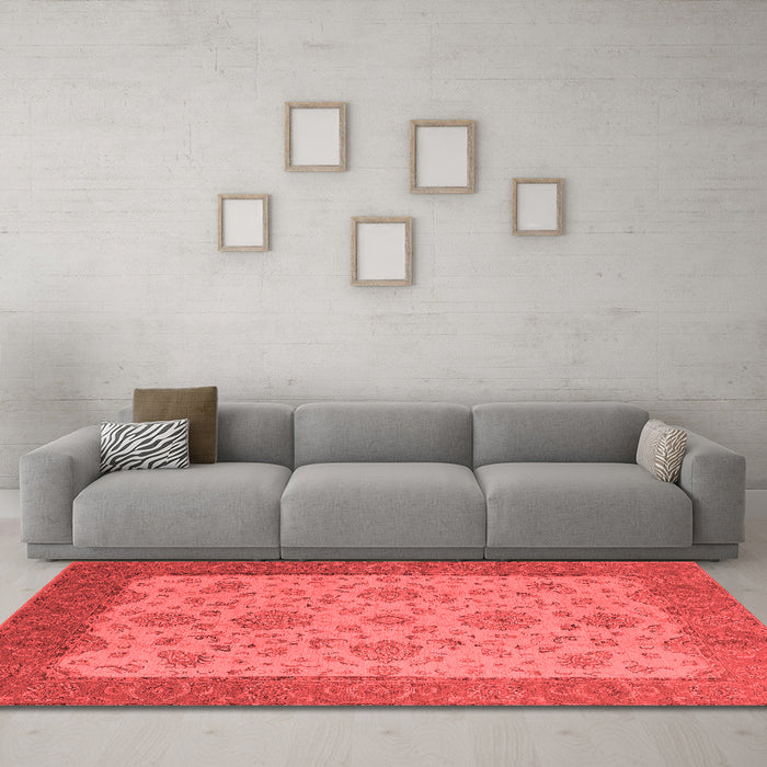 Traditional Red Washable Rugs