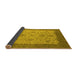 Sideview of Oriental Yellow Traditional Rug, urb1327yw