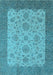 Oriental Light Blue Traditional Rug, urb1327lblu
