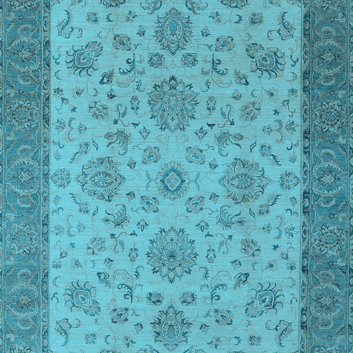 Oriental Light Blue Traditional Rug, urb1327lblu