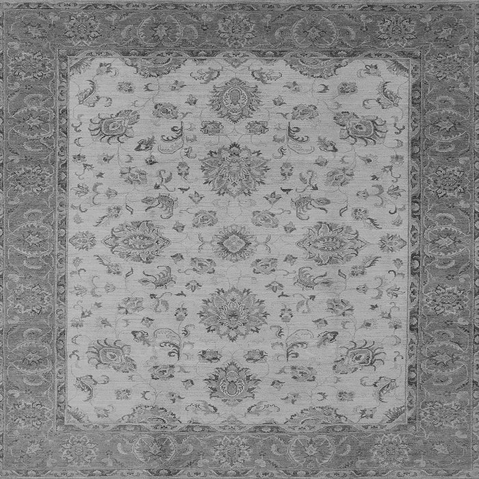 Square Oriental Gray Traditional Rug, urb1327gry