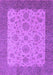 Machine Washable Oriental Purple Traditional Area Rugs, wshurb1327pur