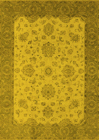 Oriental Yellow Traditional Rug, urb1327yw