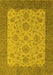 Oriental Yellow Traditional Rug, urb1327yw