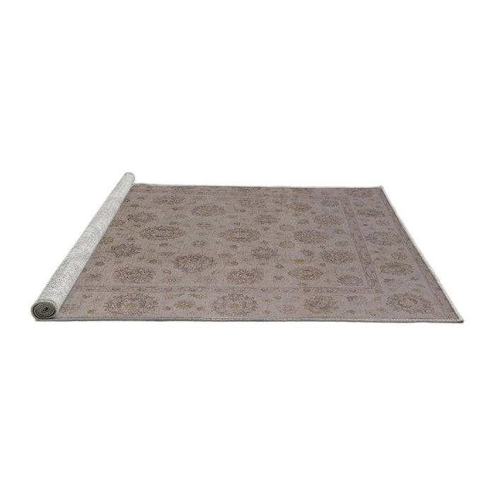 Sideview of Machine Washable Industrial Modern Rose Dust Purple Rug, wshurb1328