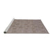 Sideview of Machine Washable Industrial Modern Rose Dust Purple Rug, wshurb1328