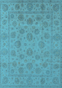 Oriental Light Blue Traditional Rug, urb1328lblu