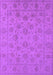 Machine Washable Oriental Purple Traditional Area Rugs, wshurb1328pur