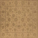 Square Oriental Brown Traditional Rug, urb1328brn