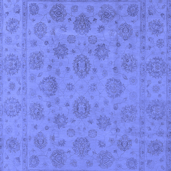Machine Washable Oriental Blue Traditional Rug, wshurb1328blu