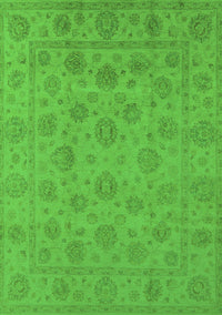 Oriental Green Traditional Rug, urb1328grn