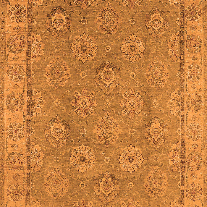 Machine Washable Oriental Orange Traditional Area Rugs, wshurb1329org