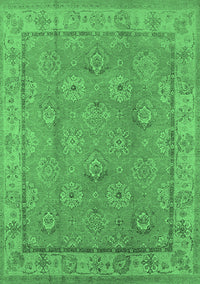 Oriental Emerald Green Traditional Rug, urb1329emgrn