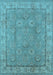 Oriental Light Blue Traditional Rug, urb1329lblu