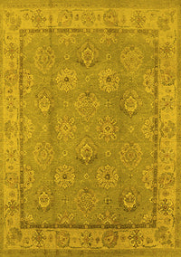 Oriental Yellow Traditional Rug, urb1329yw