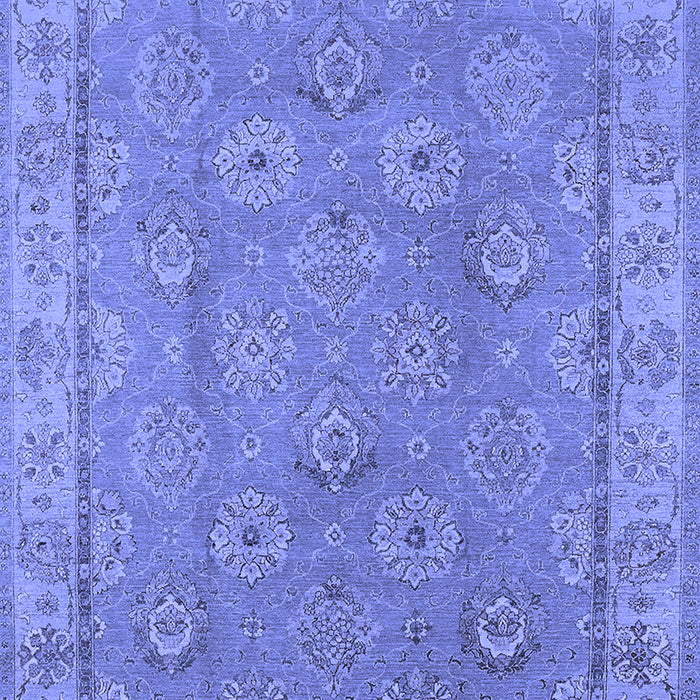 Machine Washable Oriental Blue Traditional Rug, wshurb1329blu