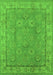 Oriental Green Traditional Rug, urb1329grn