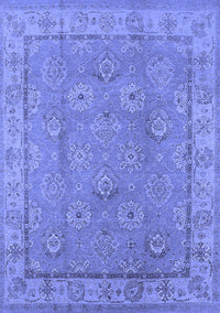 Oriental Blue Traditional Rug, urb1329blu