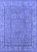 Oriental Blue Traditional Rug, urb1329blu