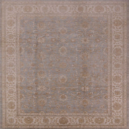Square Machine Washable Industrial Modern Dark Almond Brown Rug, wshurb1330