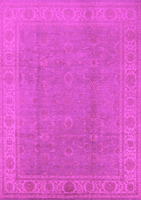 Oriental Pink Traditional Rug, urb1330pnk