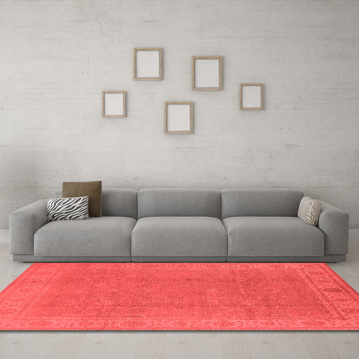 Traditional Red Washable Rugs