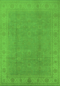 Oriental Green Traditional Rug, urb1330grn