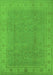 Oriental Green Traditional Rug, urb1330grn