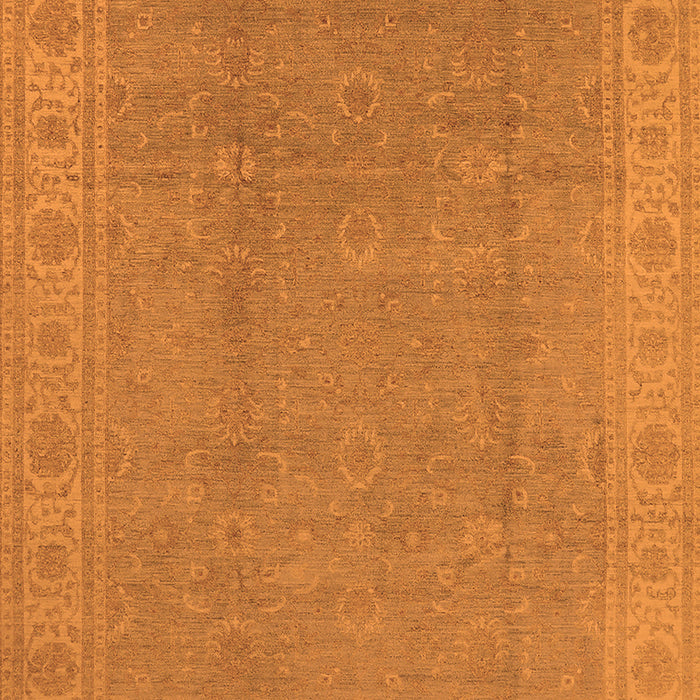 Machine Washable Oriental Orange Traditional Area Rugs, wshurb1330org