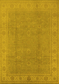 Oriental Yellow Traditional Rug, urb1330yw