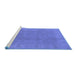 Sideview of Machine Washable Oriental Blue Traditional Rug, wshurb1330blu