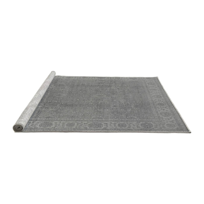 Sideview of Machine Washable Oriental Gray Traditional Rug, wshurb1330gry