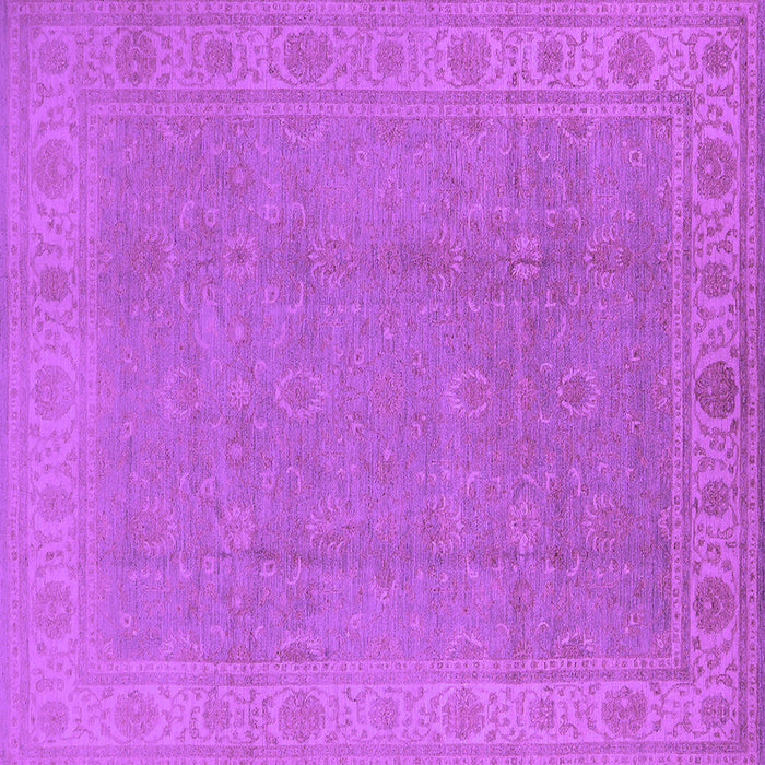 Square Oriental Purple Traditional Rug, urb1330pur