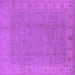 Square Oriental Purple Traditional Rug, urb1330pur
