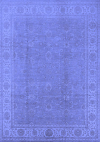 Oriental Blue Traditional Rug, urb1330blu