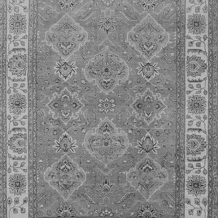 Machine Washable Oriental Gray Traditional Rug, wshurb1331gry