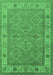 Oriental Emerald Green Traditional Rug, urb1331emgrn