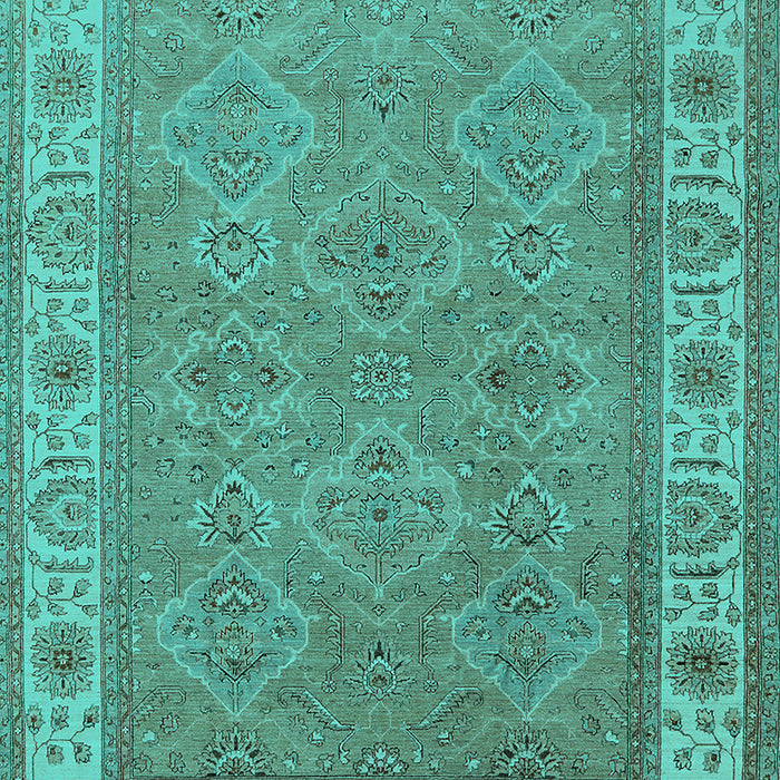 Oriental Turquoise Traditional Rug, urb1331turq