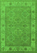 Oriental Green Traditional Rug, urb1331grn