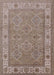 Machine Washable Industrial Modern Khaki Rose Pink Rug, wshurb1331