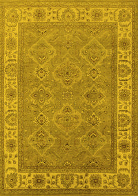 Oriental Yellow Traditional Rug, urb1331yw