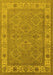 Oriental Yellow Traditional Rug, urb1331yw