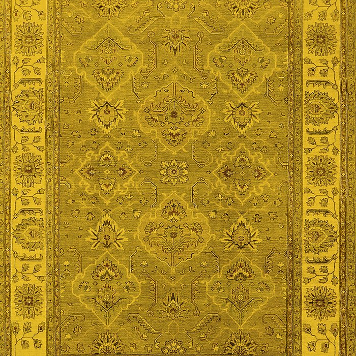 Oriental Yellow Traditional Rug, urb1331yw