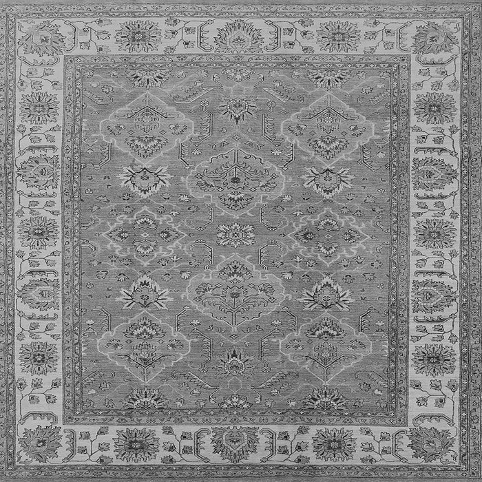 Square Oriental Gray Traditional Rug, urb1331gry