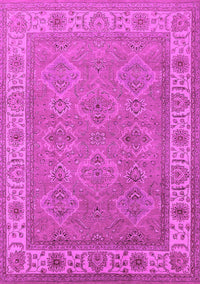 Oriental Pink Traditional Rug, urb1331pnk