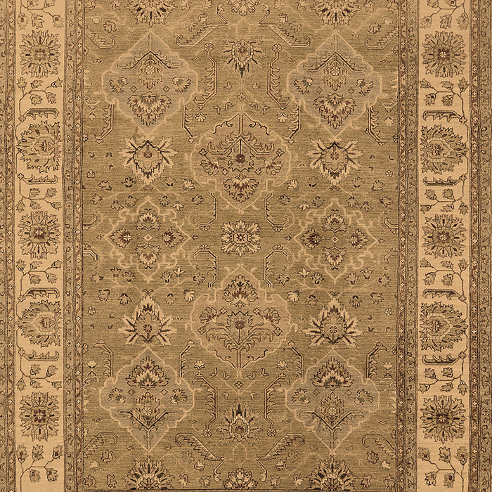 Machine Washable Oriental Brown Traditional Rug, wshurb1331brn