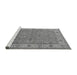 Sideview of Machine Washable Oriental Gray Traditional Rug, wshurb1331gry