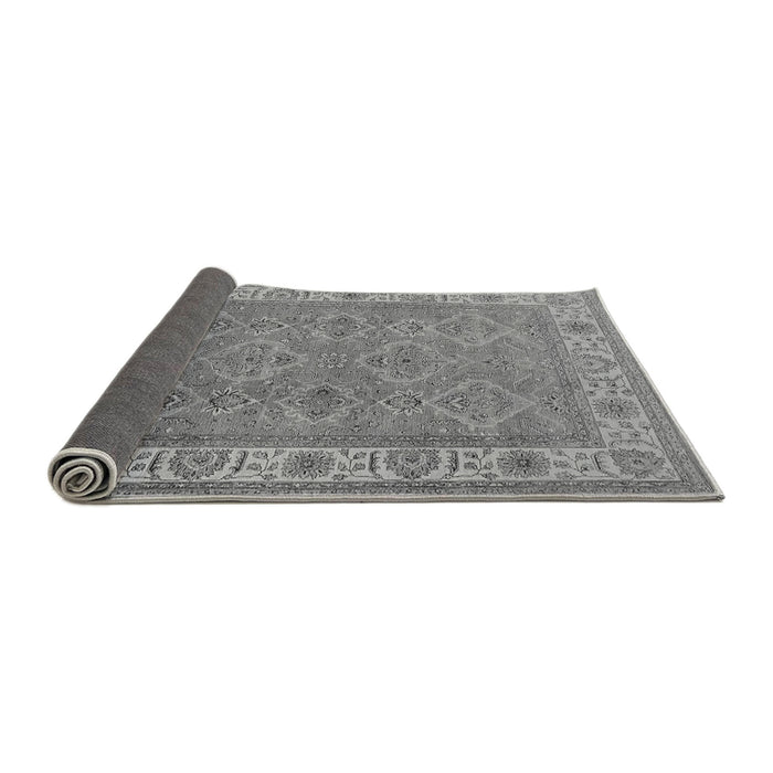 Sideview of Oriental Gray Traditional Rug, urb1331gry